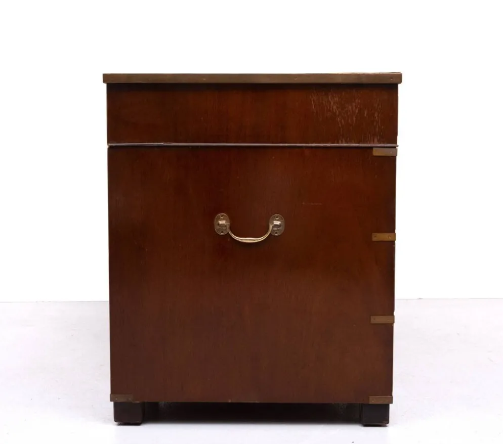Bureau de campagne en acajou par N. Norton LTD Angleterre