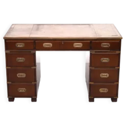 Bureau de campagne en acajou par N. Norton LTD Angleterre