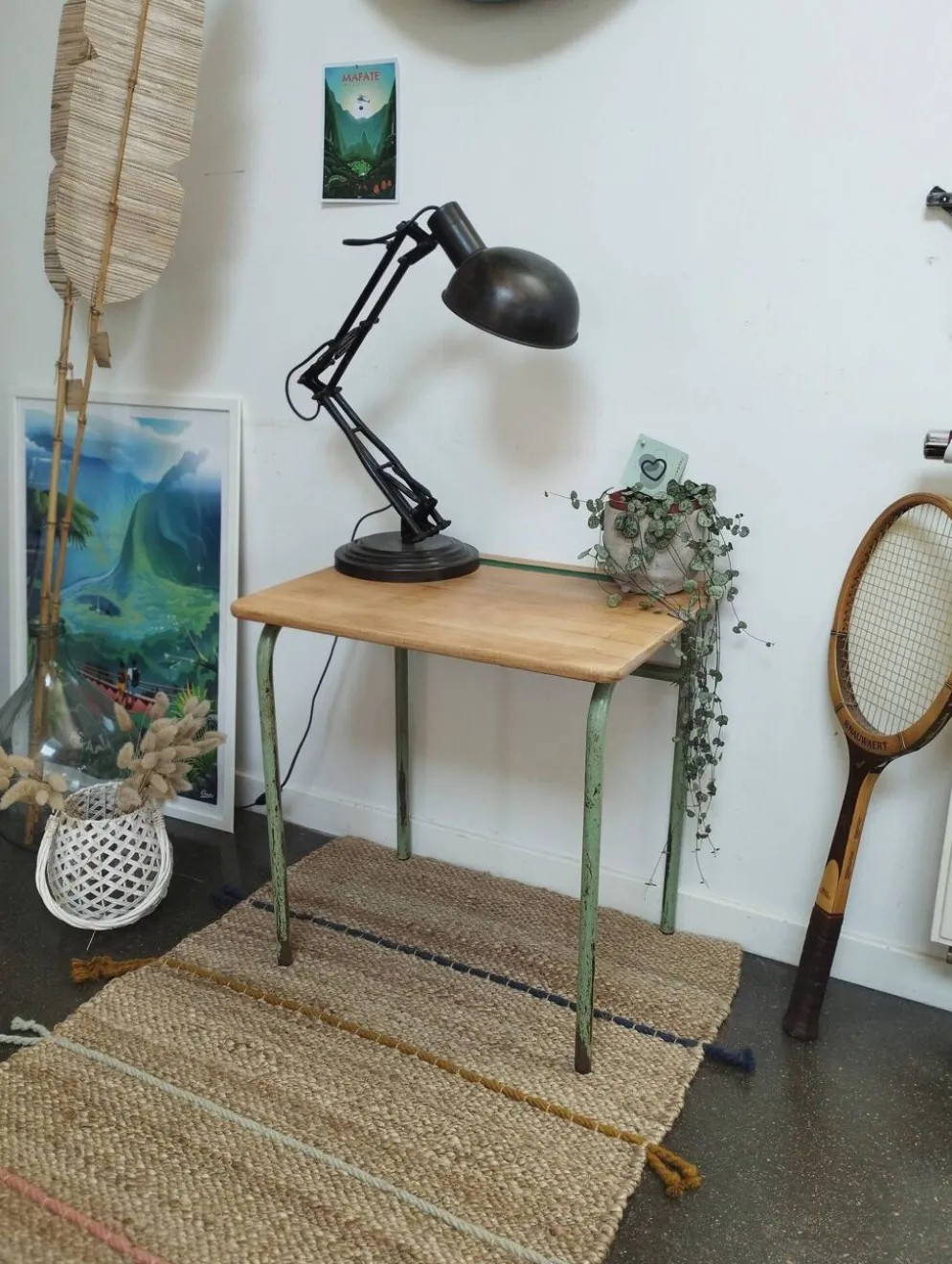 Bureau d'Ecole Maternelle- Petit Bureau Vintage