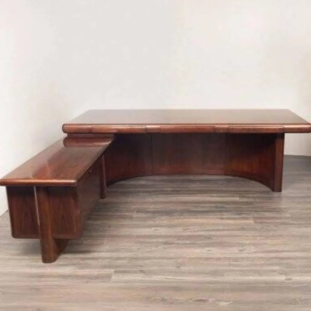 Bureau de direction danois Dyrlund Super Skyline en bois et placage de palissandre, 1970