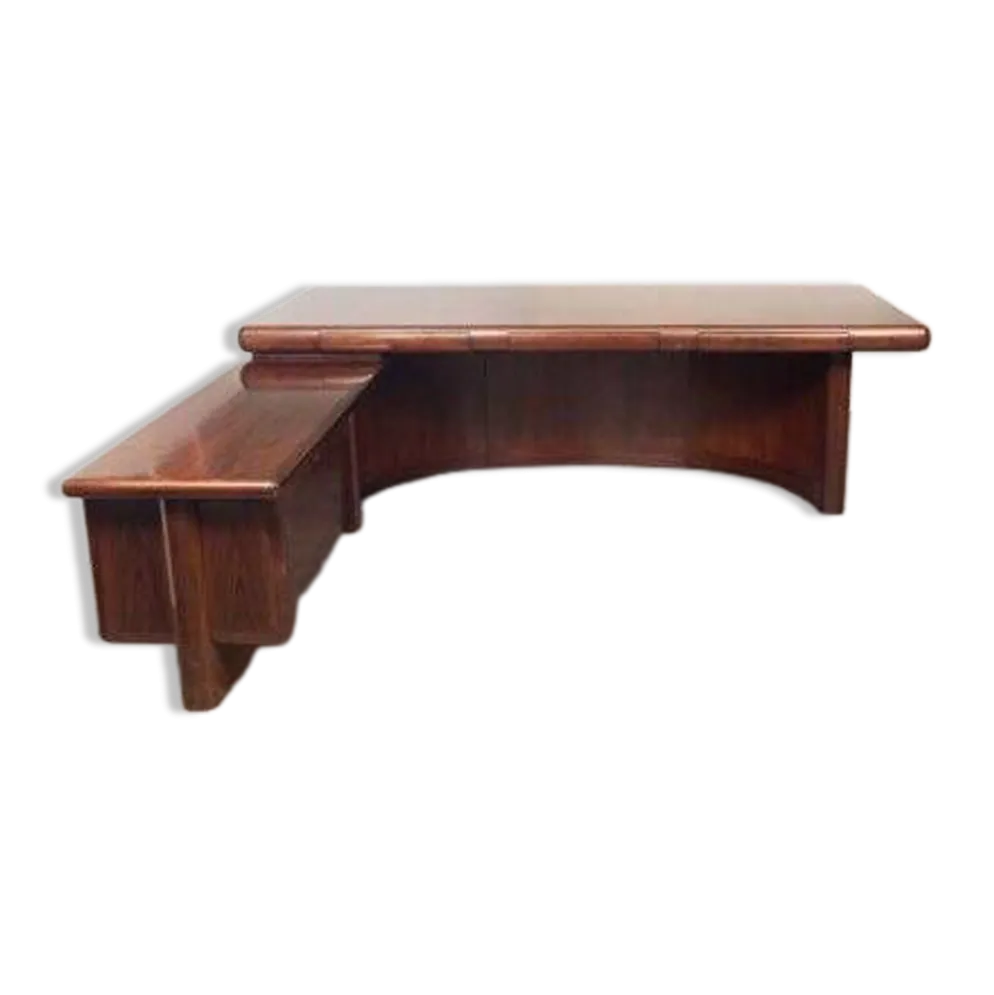 Bureau de direction danois Dyrlund Super Skyline en bois et placage de palissandre, 1970