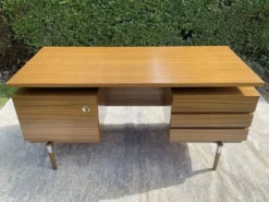 Bureau de direction vintage à double face, années 60