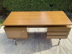 Bureau de direction vintage à double face, années 60