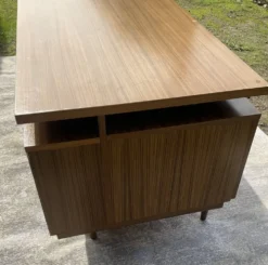 Bureau de direction vintage à double face, années 60