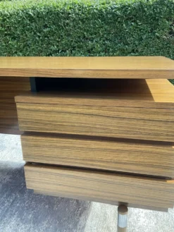 Bureau de direction vintage à double face, années 60