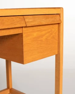 Bureau de maquillage en chêne scandinave, années 1960