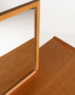 Bureau de maquillage en chêne scandinave, années 1960
