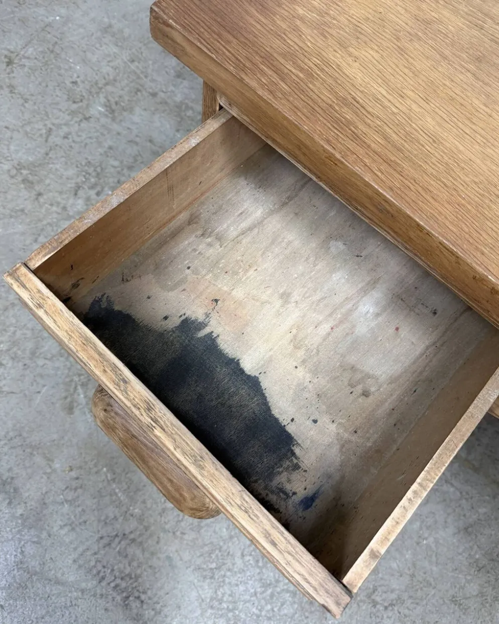 Bureau de ministre en chêne (rénové)