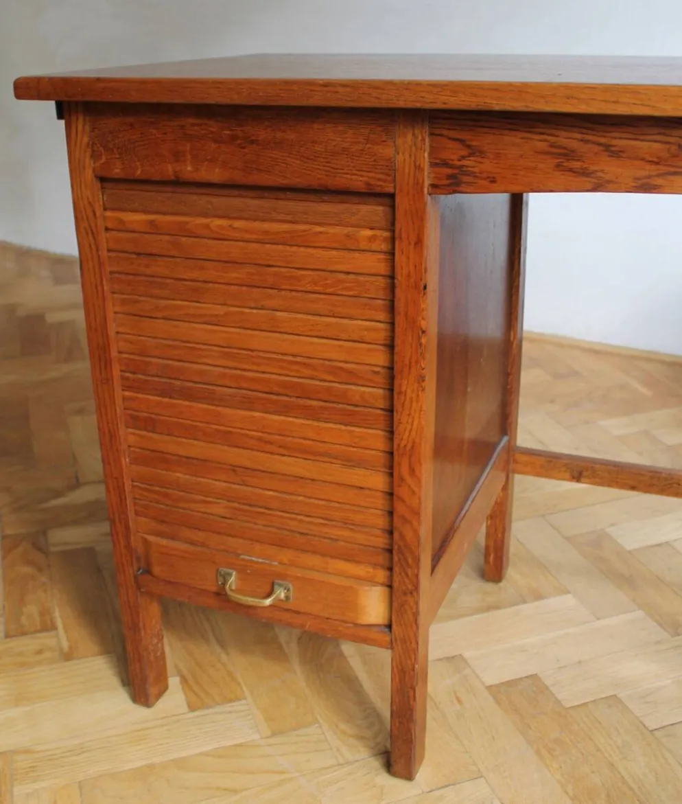 Bureau d'enfant 'Jerry' en chêne massif des années 1930