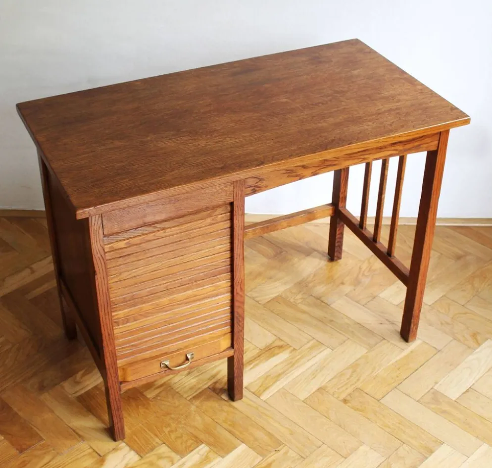 Bureau d'enfant 'Jerry' en chêne massif des années 1930