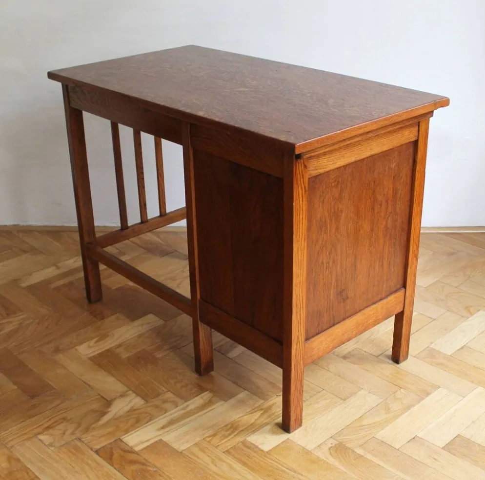 Bureau d'enfant 'Jerry' en chêne massif des années 1930