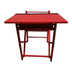 Bureau d'enfant pliant en bois peint