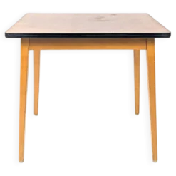 Bureau d'enfant vintage Mid-Century en bois table d'écolier rétro pour cham