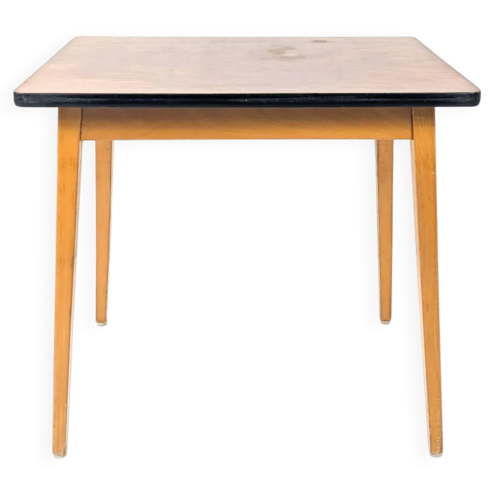 Bureau d'enfant vintage Mid-Century en bois table d'écolier rétro pour cham
