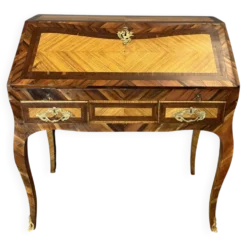 Bureau de pente Louis XV en marqueterie XVIIIème
