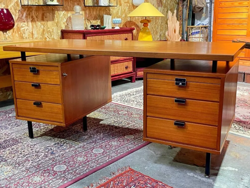 Bureau design Jacques Hitier vintage années 60