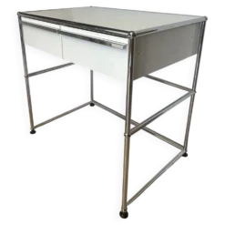 Bureau, desserte USM Haller en blanc