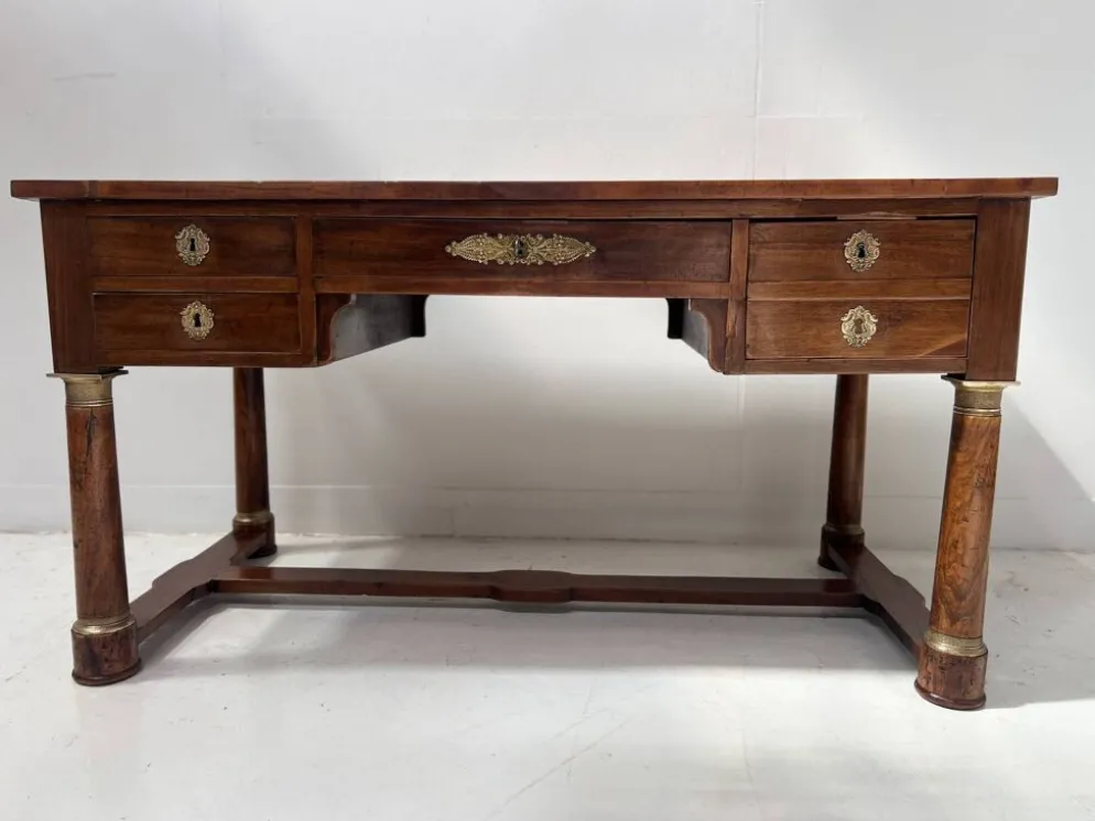 Bureau de style Empire en acajou et placage XIXieme siècle