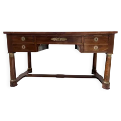 Bureau de style Empire en acajou et placage XIXieme siècle