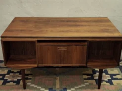 Bureau double face en palissandre des années 1960 par J Svenstrup, Danemark.