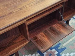Bureau double face en palissandre des années 1960 par J Svenstrup, Danemark.