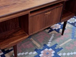 Bureau double face en palissandre des années 1960 par J Svenstrup, Danemark.
