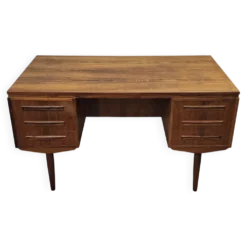 Bureau double face en palissandre des années 1960 par J Svenstrup, Danemark.