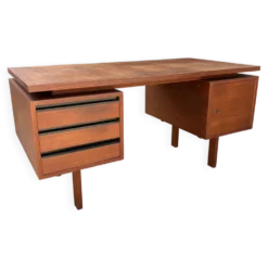 Bureau double face en teck « Musterring International »vers 1960