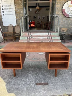 Bureau double face en teck « Musterring International »vers 1960