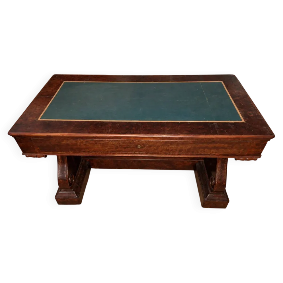 Bureau d’époque Restauration / Empire en acajou moucheté – XIXe siècle (omb
