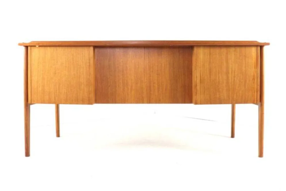 Bureau Dyrlund en teck de design danois moderne du milieu du siècle