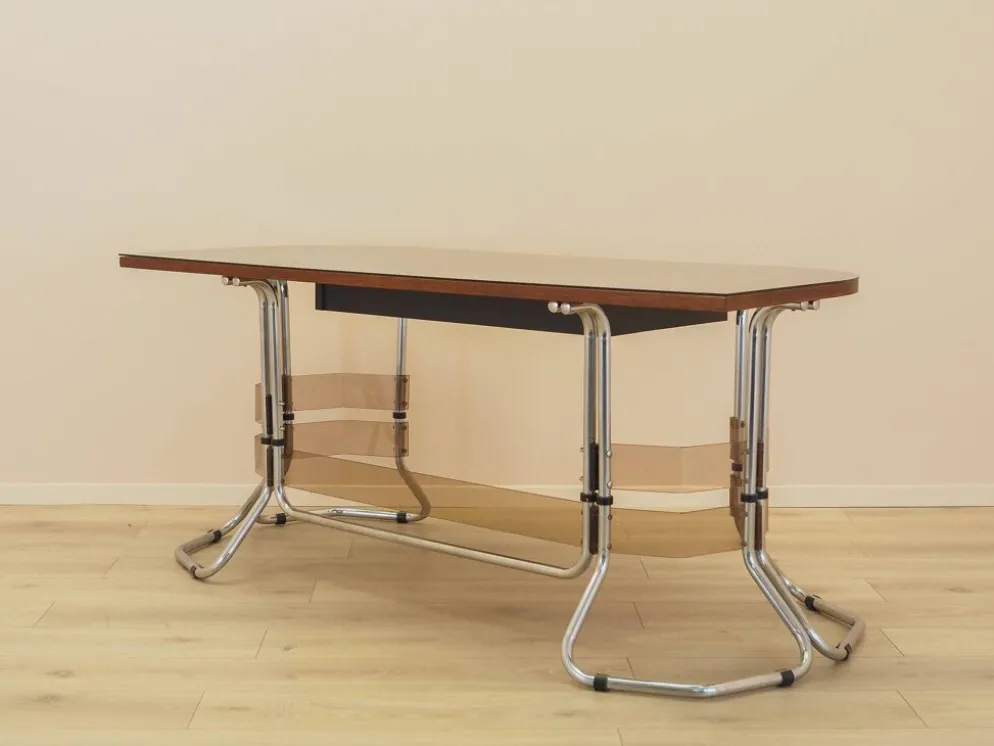 Bureau en acajou, design italien, années 1980, fabriqué en Italie
