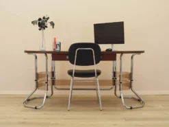 Bureau en acajou, design italien, années 1980, fabriqué en Italie
