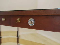 Bureau en acajou, design italien, années 1980, fabriqué en Italie