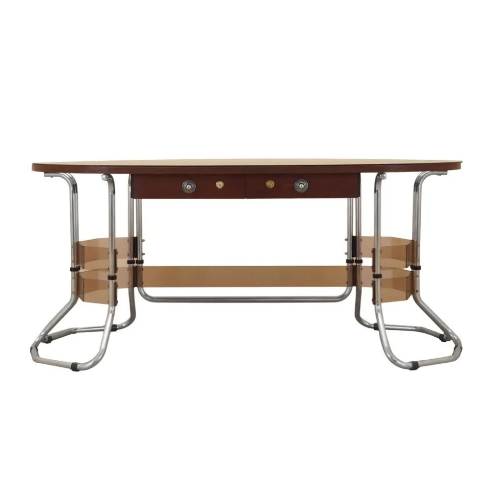 Bureau en acajou, design italien, années 1980, fabriqué en Italie