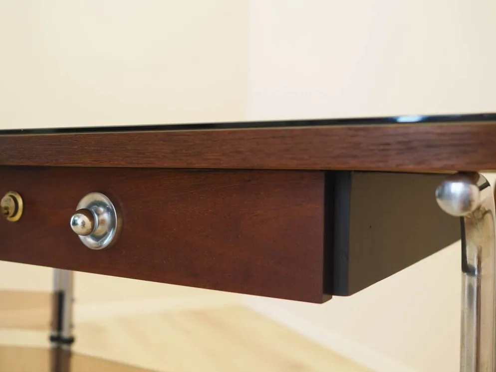 Bureau en acajou, design italien, années 1980, fabriqué en Italie