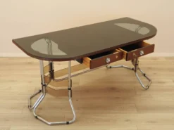 Bureau en acajou, design italien, années 1980, fabriqué en Italie