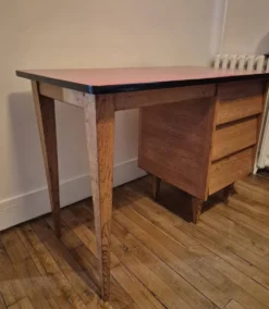 Bureau en bois années 50/60 vintage