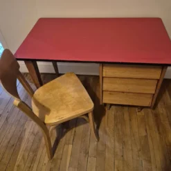 Bureau en bois années 50/60 vintage