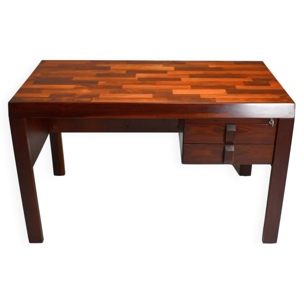 Bureau en bois de rose par Jean Gillon pour Italma. Brésil, années 1970.