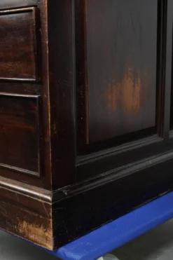 Bureau en bois du 20e siècle / bureau partenaire de style anglais avec une belle apparence.