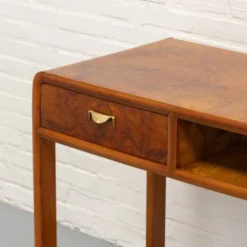 Bureau en burl Art Déco italien des années 1930