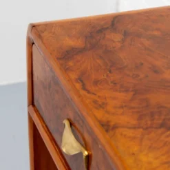 Bureau en burl Art Déco italien des années 1930