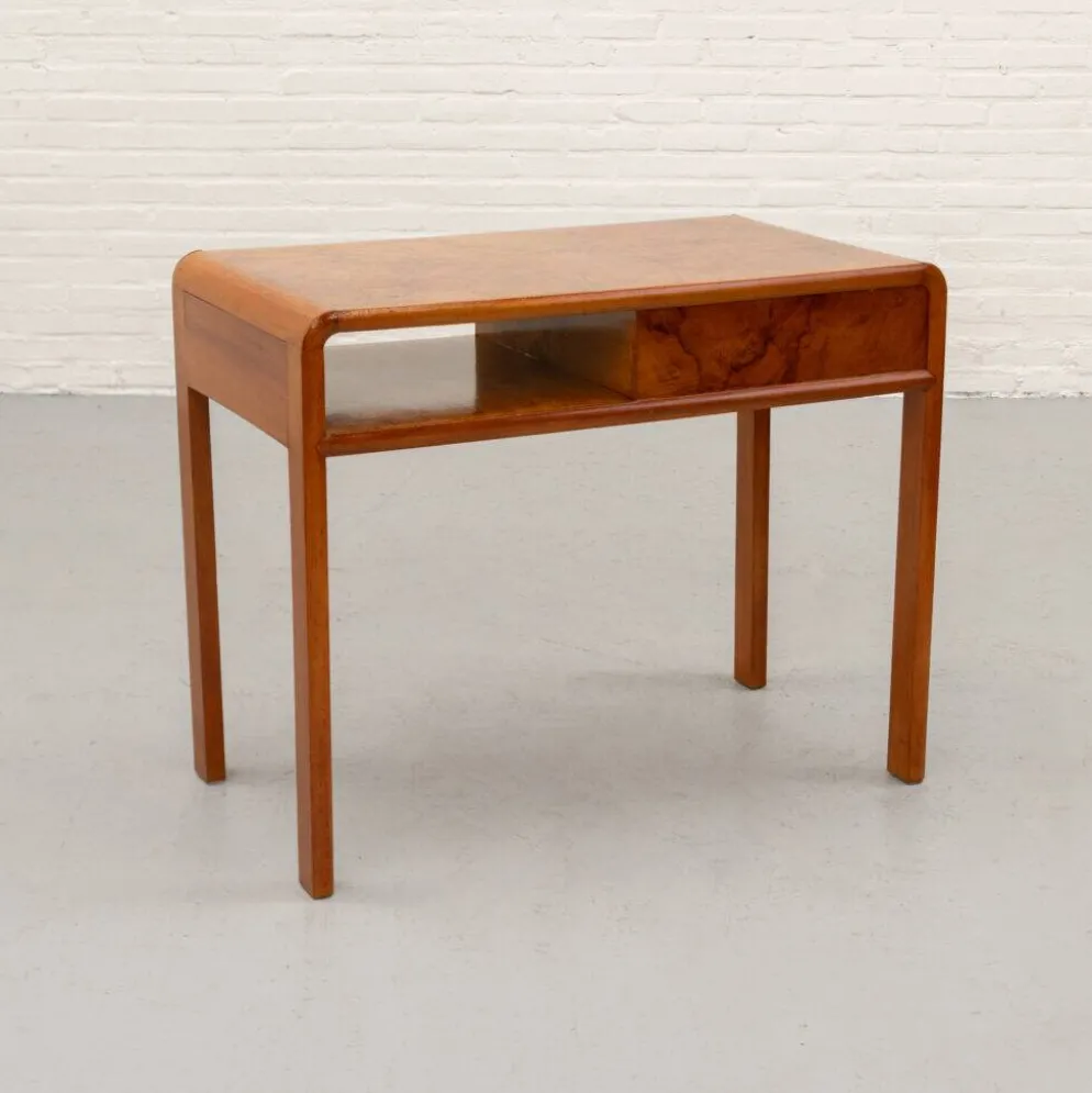 Bureau en burl Art Déco italien des années 1930