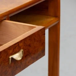 Bureau en burl Art Déco italien des années 1930