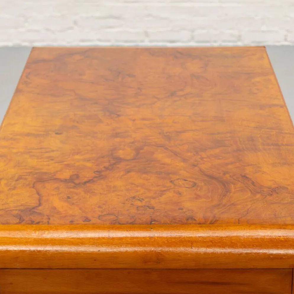 Bureau en burl Art Déco italien des années 1930