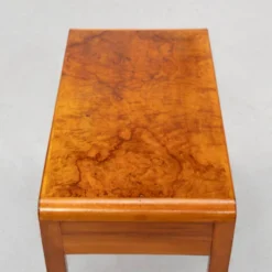Bureau en burl Art Déco italien des années 1930