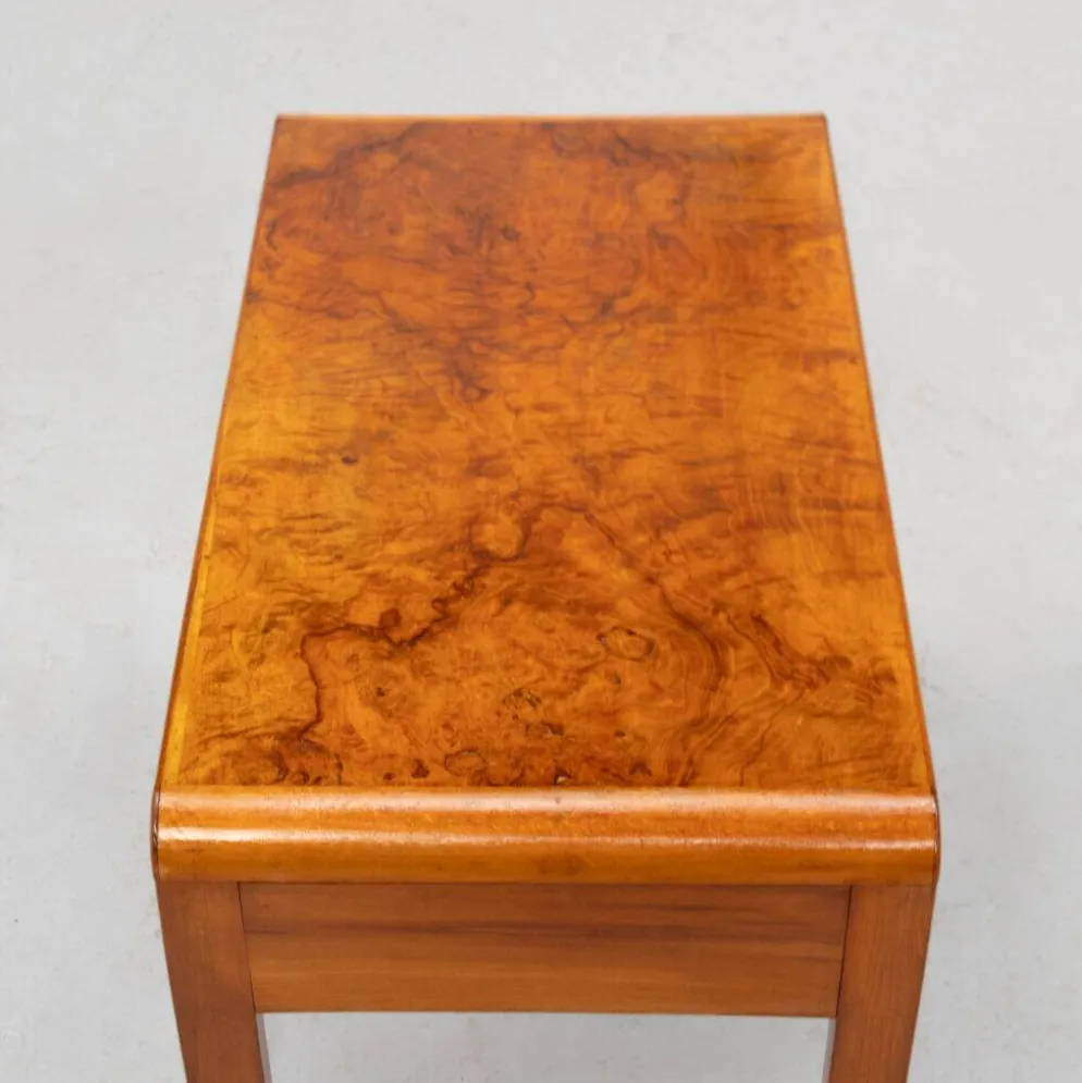 Bureau en burl Art Déco italien des années 1930