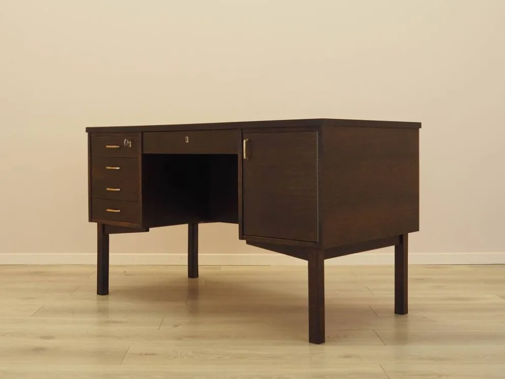 Bureau en chêne, design danois, années 1970, fabriqué au Danemark