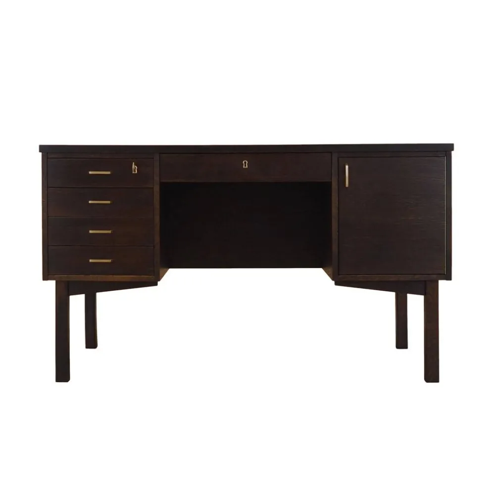Bureau en chêne, design danois, années 1970, fabriqué au Danemark